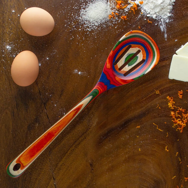 Colorful Wooden Kitchen Utensils