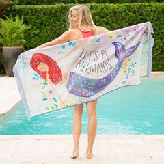 Let's Be Mermaids Beach Towel