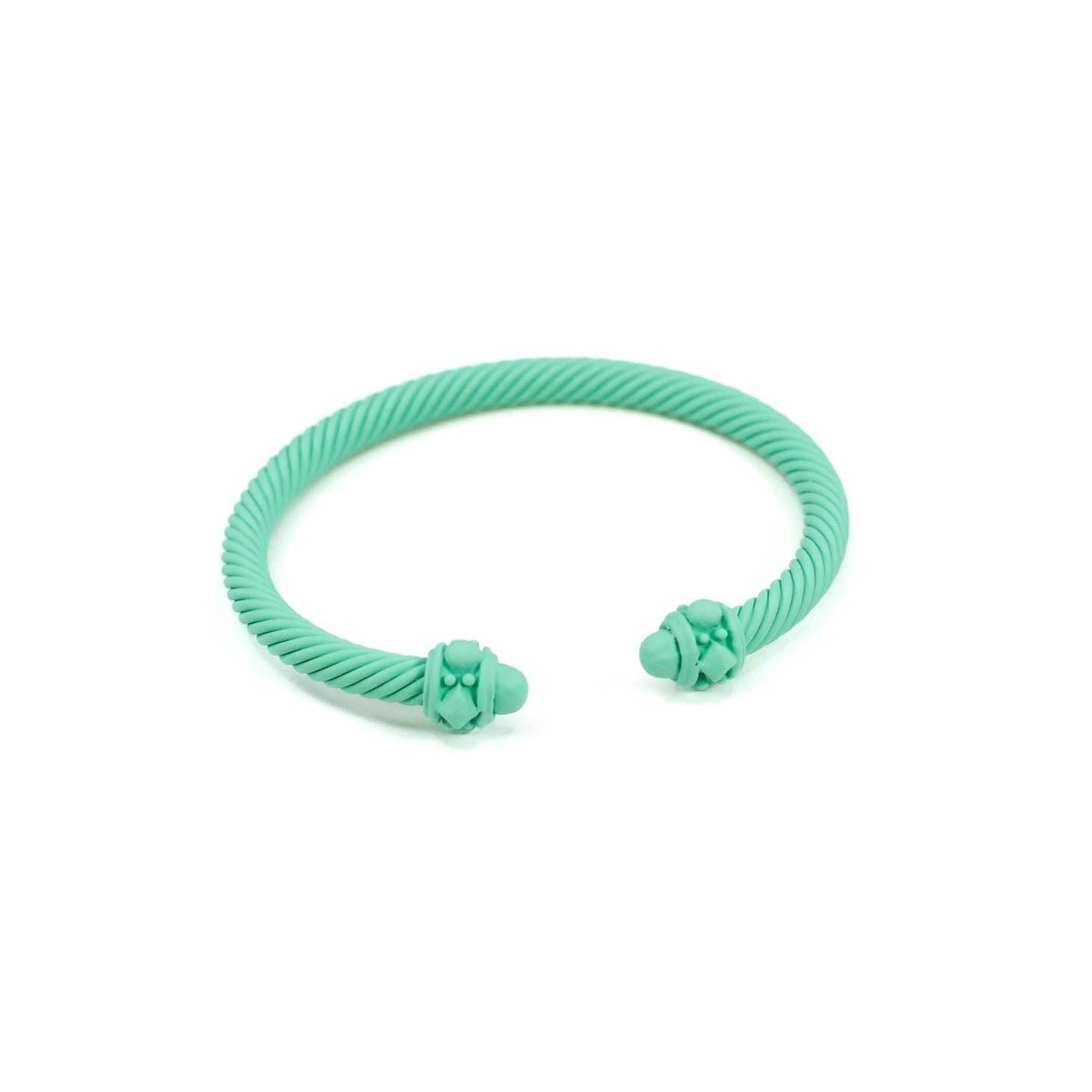 Green Plastic Wristband Solid Colors