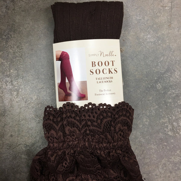 Simply Noelle Tall Lace Sock