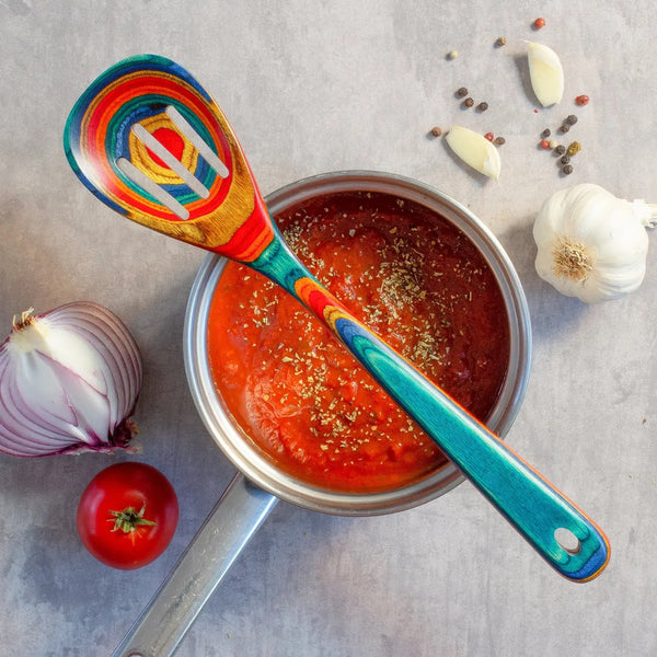 Colorful Wooden Kitchen Utensils