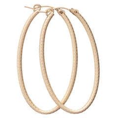 Enewton Oval Textured Hoop Earrings-Gold