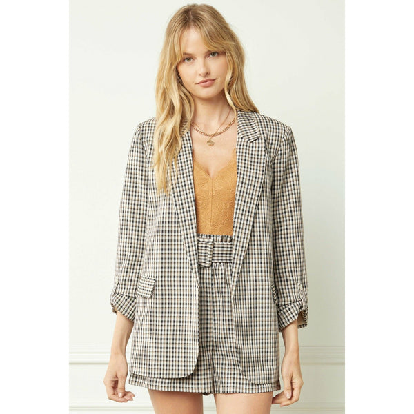 Back In Business Blazer and Shorts Separates