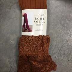 Simply Noelle Tall Lace Sock