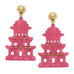 Gia Pagoda Resin Earrings
