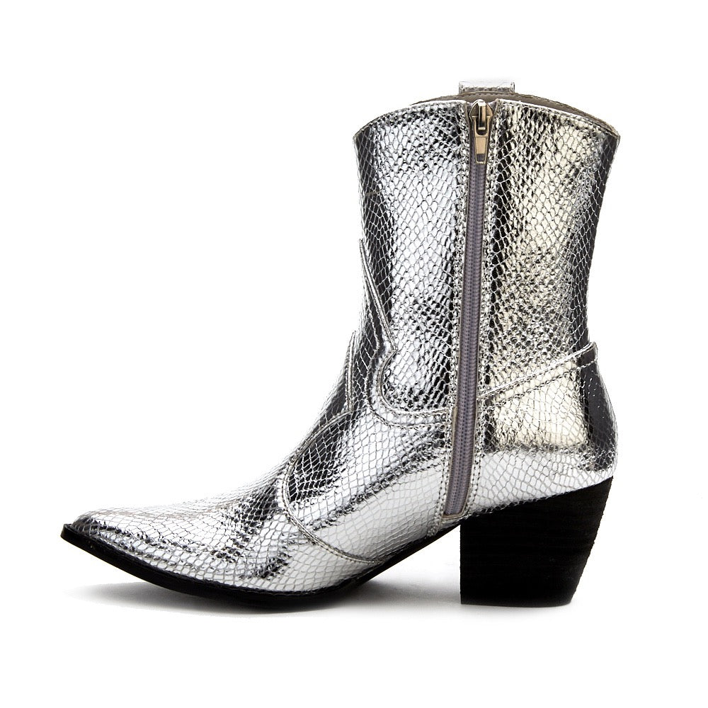 Matisse Bambi Boot | Silver Snake