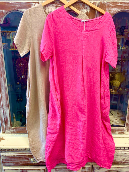 Rome In a Day Linen Dress