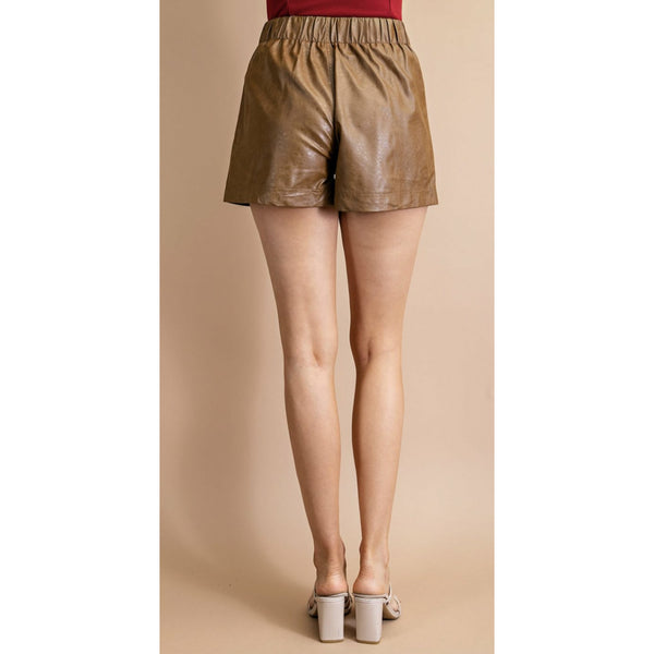 Fiona Faux Leather Shorts