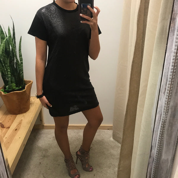 Sequin T-shirt Dress