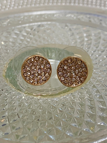 Petite Diamond Circle Earrings