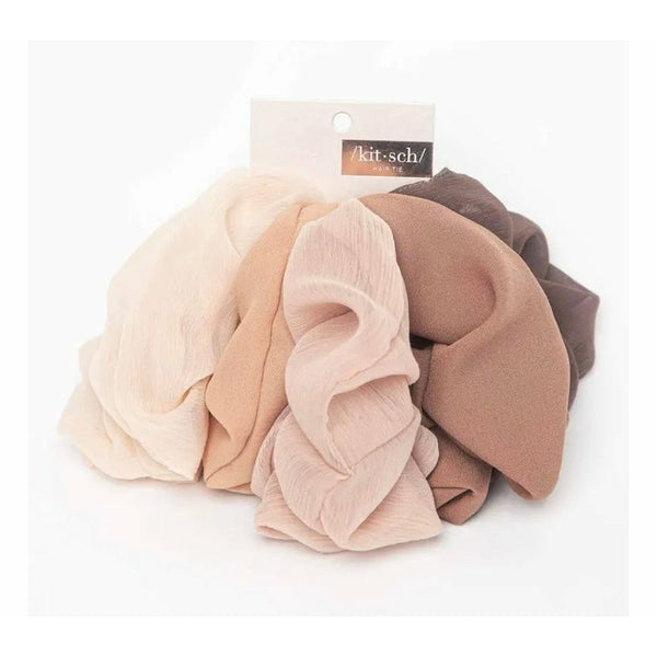Kitsch Crepe Scrunchies - 5 Pack