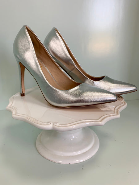 Lana Silver Pumps