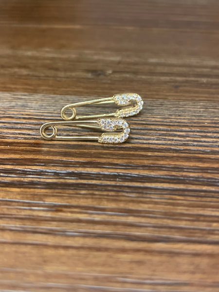 Petite Safety Pin Earrings